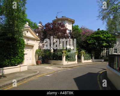 Park Village West Regent's Park a Camden London REGNO UNITO Foto Stock