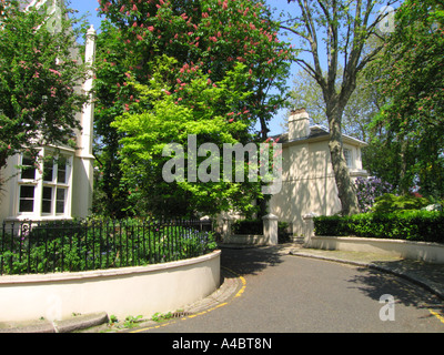 Park Village West Regent's Park a Camden London REGNO UNITO Foto Stock