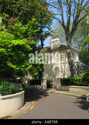 Park Village West Regent's Park a Camden London REGNO UNITO Foto Stock