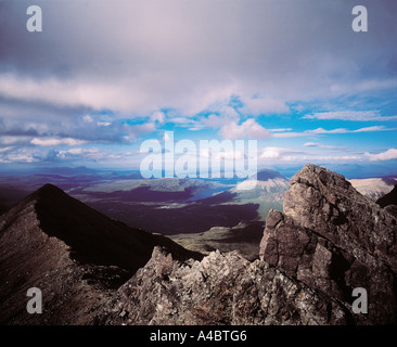 Una drammatica dal punto di vista del Cullin Ridge. Foto Stock