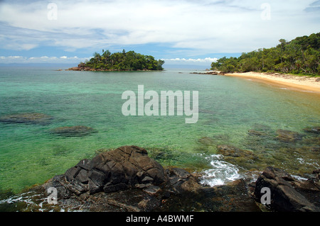 Isola di Tampolo riserva marina Parco Nazionale Masoala Masoala penisola baia di Antongil Madagascar Foto Stock