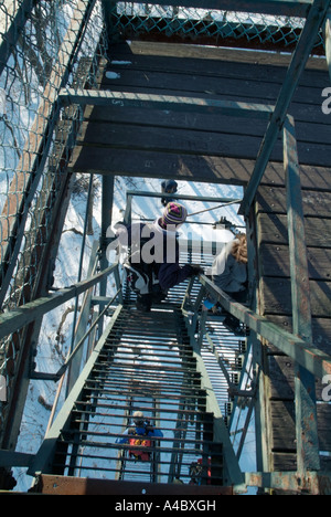 Montare Tom membro Prenotazione in Holyoke, Massachusetts, STATI UNITI D'AMERICA, Metacomet Monadnock M M Trail Foto Stock