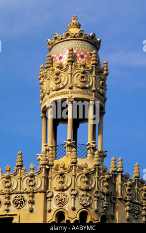 Spagna Barcellona Catalunya Casa Albert Lleo i Morera edificio nel Quadrat d'Or. Distretto di Eixample. Architettura catalana modernista. Art Nouveau Foto Stock