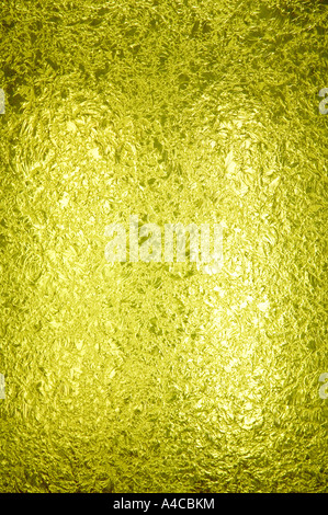 Un pannello retroilluminato splendidamente textured giallo in vetro colorato. Spazio per la copia. Macchina fotografica: Nikon D2x. Foto Stock