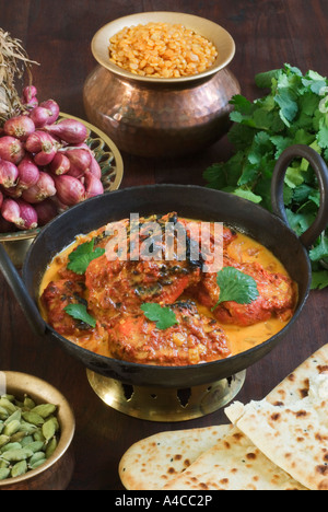 Il burro pollo cibo India Foto Stock