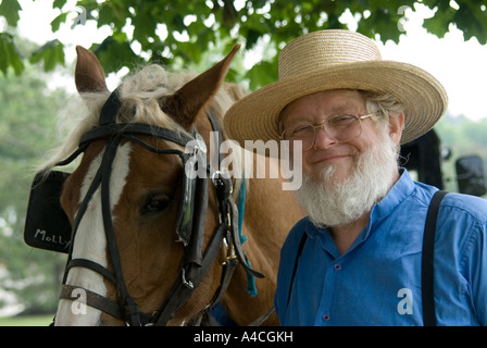 Jack Meyer, un membro della fede Bretherin. Foto Stock