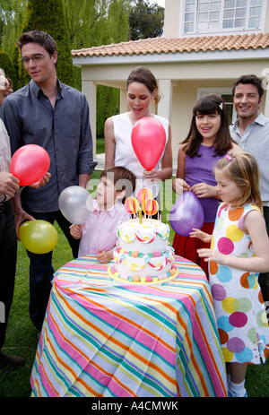 I bambini s party all'aperto Foto Stock