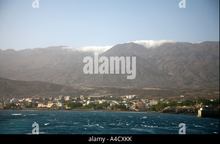 Il porto di Porto Novo Santo Antao Foto Stock