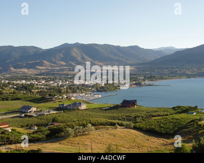 Lago Okanagan, Penticton, BC Canada Foto Stock