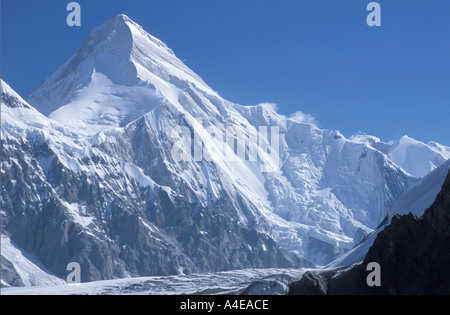 Khan Tengri nella luce del mattino Foto Stock