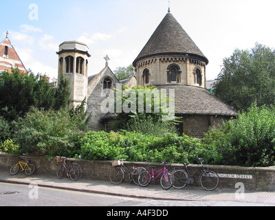 La Chiesa rotonda o la Chiesa del Santo Sepolcro, Cambridge, Cambridgeshire, Inghilterra, Regno Unito Foto Stock