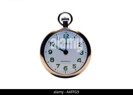 Pocketwatch impostato a 10 ore. Foto Stock