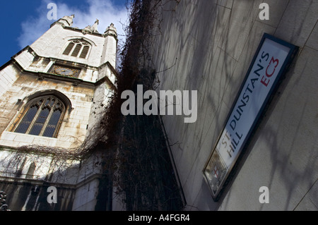 St Dunstan nella chiesa orientale a Dunstan's Hill London Inghilterra England Foto Stock