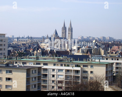 I siti turistici di Caen Calvados Normandia Francia Europa il Castello Citadel Chateau Foto Stock