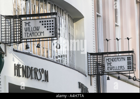 Il Salice sala da tè in Sauchiehall Street, Glasgow, Scozia Foto Stock