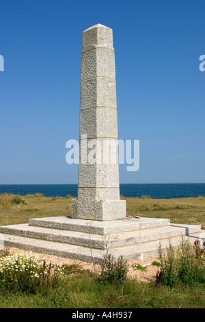 Seconda Guerra Mondiale memorial a Slapton Sands Devon England Foto Stock