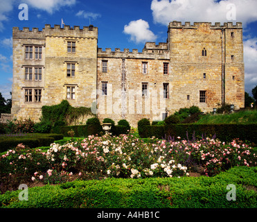 Il giardino, Chillingham Castle, Northumberland Foto Stock