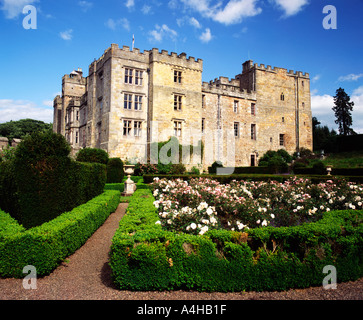 Il giardino Chillingham Castle Northumberland Inghilterra Foto Stock