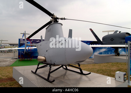 Firescout Drone a 2004 Airshow di Farnborough Inghilterra Foto Stock