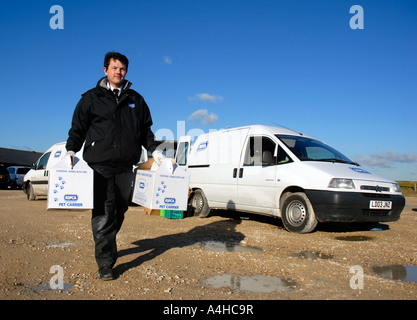 RSPCA officer a lavoro, Gran Bretagna REGNO UNITO Foto Stock