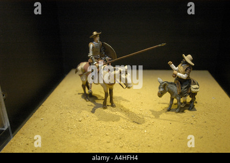 Don Quitote e Sancho Panza Museo delle Carrozze la Scuola Reale Andalusa di Arte Equestre di Jerez de la Frontera Cadiz Spagna Euro Foto Stock