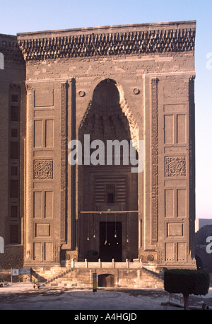 Sultan Hasan complessa, portale di ingresso, Il Cairo, Egitto Foto Stock