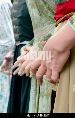 Mani di gigantes (giganti), Nostra Signora di Begoña Festival, 15 Agosto 06, Basilica de Begona, Bilbao, Paese Basco Foto Stock