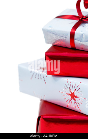 Gift Wrapped pacchi Foto Stock