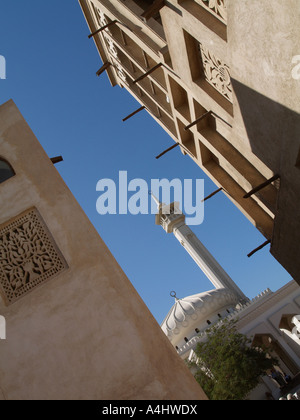 Dubai, Bur Dubai, storico quartiere Bastakia, Grande moschea Foto Stock