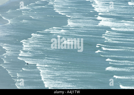 Da soli in un ampia ampia sul mare Costa Sud, SA Foto Stock