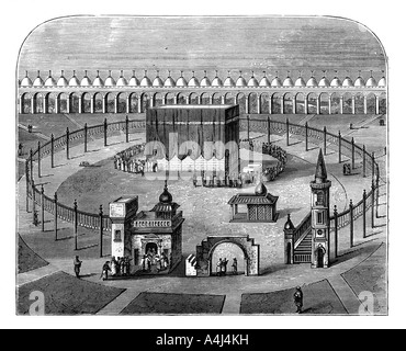La Kaaba alla Mecca, Arabia Saudita, c1890. Artista: sconosciuto Foto Stock