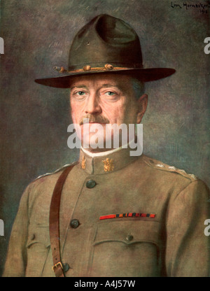 John Joseph 'Black Jack' Pershing, generale americano, (1926).Artista: Leon Hornecker Foto Stock
