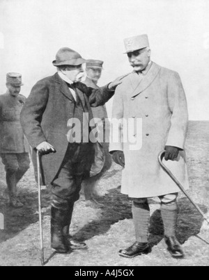 Generale Philippe Petain e Georges Clemenceau, (1926). Artista: sconosciuto Foto Stock