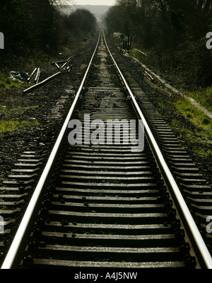 Binari del treno vicino a Rye East Sussex Regno Unito Foto Stock