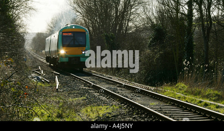 Treno locale nei pressi di segala East Sussex Regno Unito Foto Stock