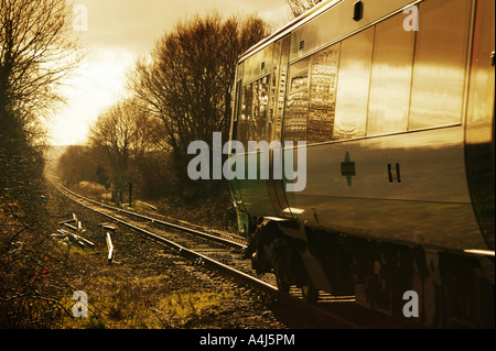 Treno locale nei pressi di segala East Sussex Regno Unito Foto Stock