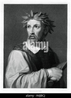 Torquato Tasso, poeta italiano, (1834).Artista: Robert Hart Foto Stock