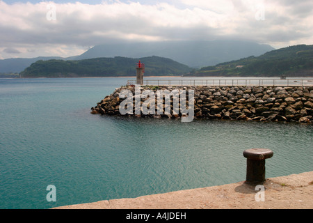 Porto di pesca di Lastres, Costa Verde, nel nord della Spagna Foto Stock