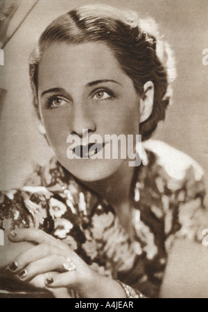 Norma Shearer, Canadese-nato attrice, 1933. Artista: sconosciuto Foto Stock