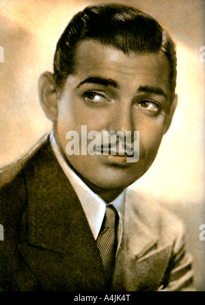 Clark Gable, attore americano, 1934-1935. Artista: sconosciuto Foto Stock