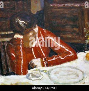 " Woman in Red Top', C1920. Artista: Pierre Bonnard Foto Stock