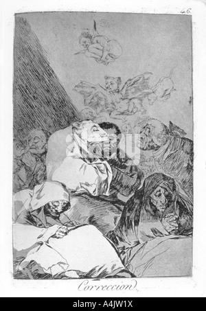 'Correzione', 1799. Artista: Francisco Goya Foto Stock