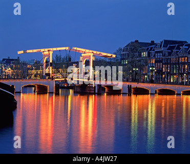 Ponte Magro, Amsterdam, Olanda Foto Stock