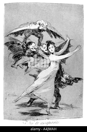 " Non si sfugge', 1799. Artista: Francisco Goya Foto Stock