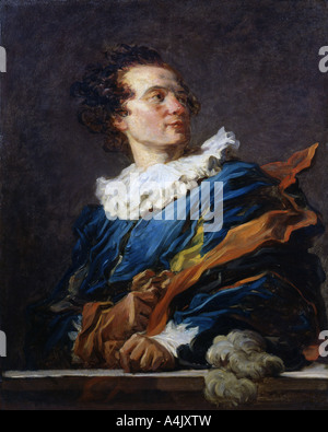 'La figura della fantasia: ritratto dell'Abate di Saint-Non', 1769. Artista: Jean-Honore Fragonard Foto Stock