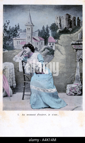 Cartolina francese, c1900. Artista: sconosciuto Foto Stock