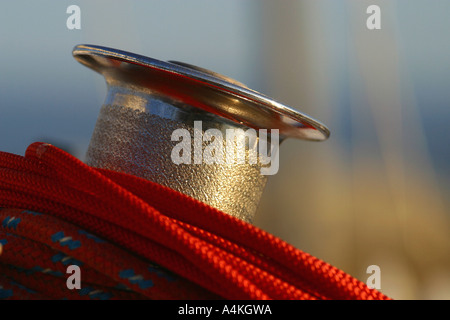 Posti barca, extreme close-up Foto Stock