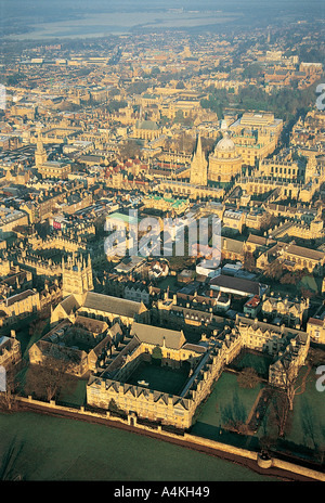 Vista aerea di Oxford Foto Stock