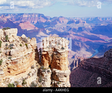 Stati Uniti d'America ARIZONA del Grand Canyon South Rim Lipan Point Foto Stock