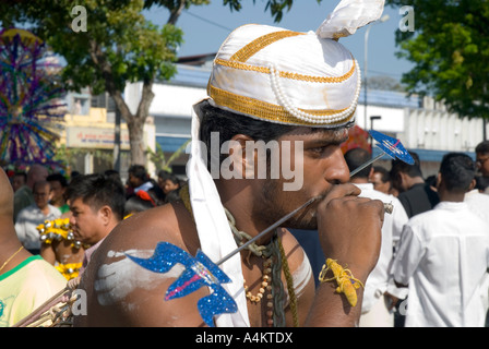 Gli indiani malesi celebrano il Thaipusam a Georgetown Penang Foto Stock